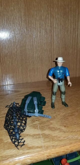 Vtg 1993 Kenner Jurassic Park Alan Grant Figure 90 Complete