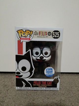 Funko Pop Felix The Cat Limited Edition Shop Exclusive W/ Bag Animation 525
