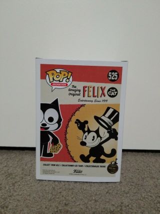 Funko Pop Felix The Cat Limited Edition Shop Exclusive w/ Bag Animation 525 3