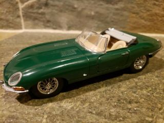 1/24 Franklin Harrods Green 1961 Jaguar E Type Xke Convertible B11zg23 Le
