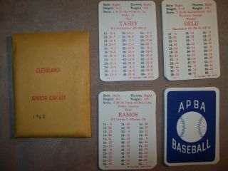 1962r Apba Baseball Cards Complete - 1989 Printing