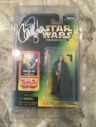 Carrie Fisher Signed Kenner Princess Leia From Dark Empire Comics