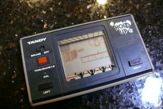 Radio Shack Tandy Hold Up Vintage Electronic Handheld Video Game And Watch