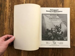 TSR 9167 Dungeons & Dragons Module A1 - 4 1986 Scourge Of The Slavelords 3