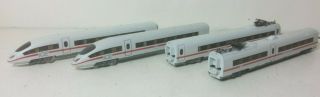 Ice High - Speed Train German Railroad 4 Cars 1 Powered Marklin 37780 Z Scale