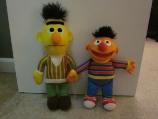 Hasbro / Playskool Sesame Street Plush Set Of 2 - Bert & Ernie Stuffed Animals