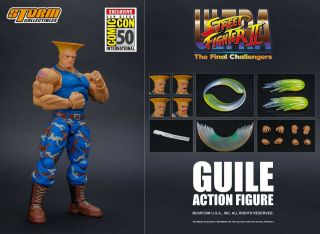 Sdcc 2019 Storm Collectibles Guile Arcade Blue Ultra Street Fighter 2 Ii 1/12