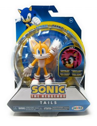 Tails Sonic The Hedgehog Bendable Tails 4 " Action Figure 2019 Jakks Pacific