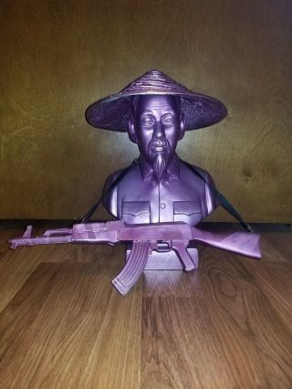 Ho Chi Minh Resin Bust Purple By Frank Kozik Only 50 Made - Art Toy - Kaws