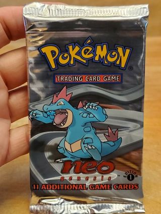 Pokemon 1st Edition Neo Genesis Booster Pack Factory