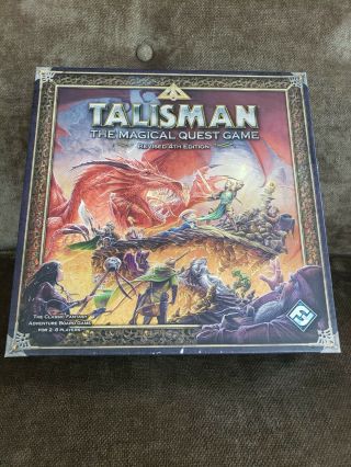 Talisman: The Magical Quest Game - Revised Fourth Edition Board Game Ffg -