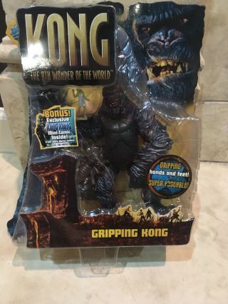 Gripping King Kong Playmates 7 " Action Figure 2005 Movie 8th Wonder Of The World