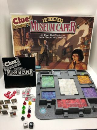1991 Clue The Great Museum Caper Mystery Vintage Board Game 100 Complete