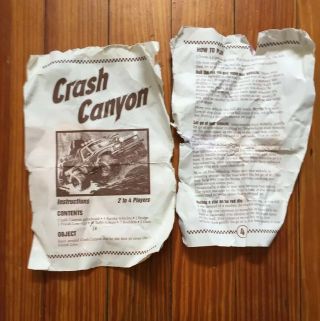 Vtg 1989 Crash Canyon Micro Machines Game 6