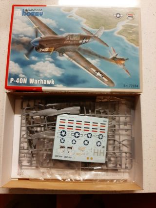 1/72 Special Hobby Curtiss P - 40n Warhawk Usaaf Wwii Fighter