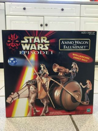 Star Wars Episode 1 Ammo Wagon And Falumpaset 1999 Hasbro