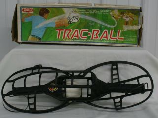 Vintage 1975 Wham O Trac Ball Racquet Game