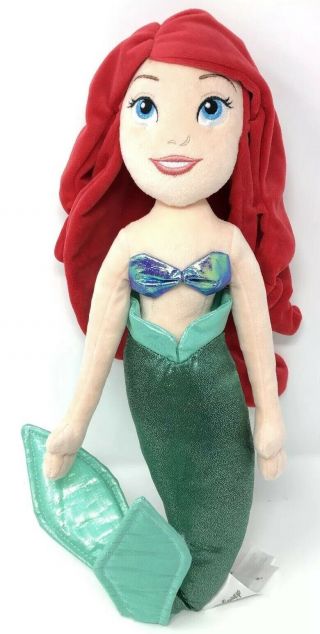 Disney Store - Ariel The Little Mermaid - Plush Doll Soft 20 " Princess Stuffed