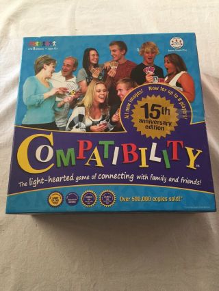 Compatibility Board Game 15th Anniversary Edition Crown Andrews 2010 Complete