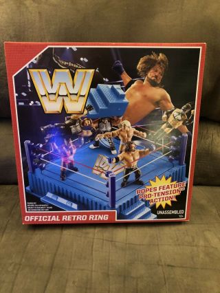 Wwe Official Mattel Vintage Retro Wrestling Ring Hasbro Wwf