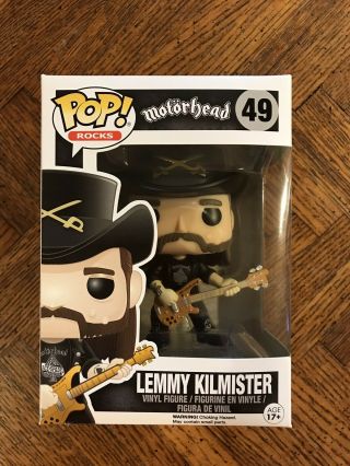 Funko Pop Rocks: Motorhead - Lemmy Kilmister Vinyl Figure 49 •