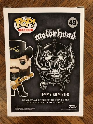 Funko Pop Rocks: Motorhead - Lemmy Kilmister Vinyl Figure 49 • 2