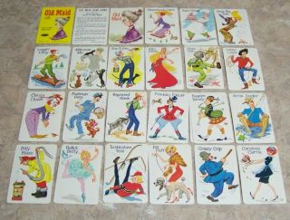 VINTAGE 60 ' S WHITMAN OLD MAID GAME 4492 IN CASE COMPLETE COVER & INSTRUCT CARD 2