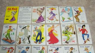 VINTAGE 60 ' S WHITMAN OLD MAID GAME 4492 IN CASE COMPLETE COVER & INSTRUCT CARD 3