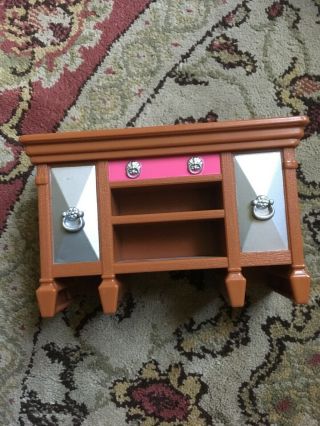 Fisher Price Dollhouse Miniature Dining Room Furniture Buffet