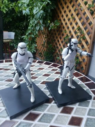 Star Wars 2011 Stormtrooper (2 Pack) 1/10 Scale Model Kit Kotobukiya Artfx,  Mib