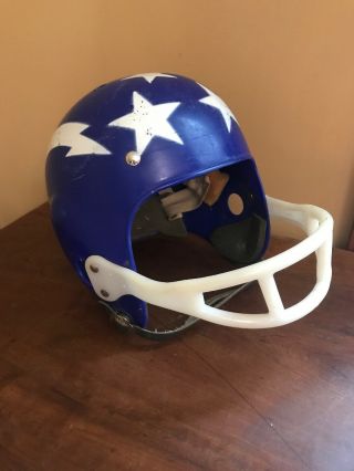Vintage Franklin Youth Plastic Stars Blue Football Helmet 1960s - 70’s Hm4 Child