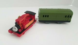 Thomas & Friends Motorized Train 2009 Mattel Harvey Passenger Coach Trackmaster
