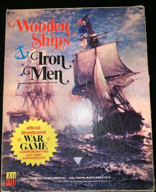 1975 Avalon Hill Wooden Ships & Iron Men War Game
