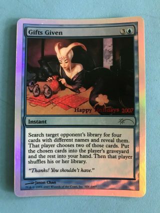 Mtg 1 X Foil Gifts Given (promo) Magic The Gathering