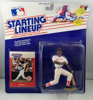 1988 Kenner Starting Lineup Jim Rice Mlb Baseball Figurine Boston Red Sox