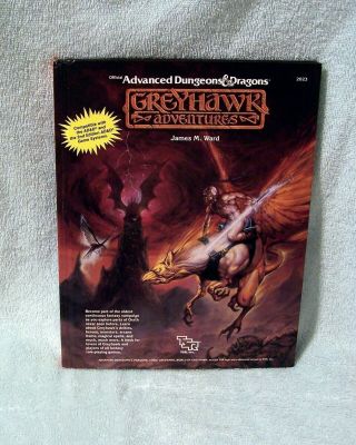 Official Advanced Dungeons & Dragons Greyhawk Adventures Tsr 2023 Hardcover Book