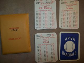 1968r Apba Baseball Cards With Master Game Symbols Complete - 1994 Printing