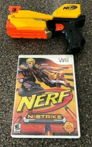 Nerf N - Strike Game With Switch Shot Ex - 3 Wii Gun Blaster Bundle -