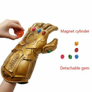 Thanos Marvel Avengers Infinity War Cosplay Gauntlet Glove W/removable Led Stone