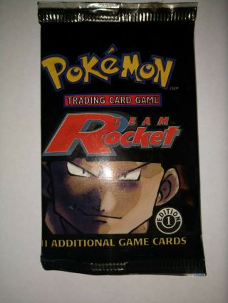 Pokemon Team Rocket 1st Edition Booster Card Pack
