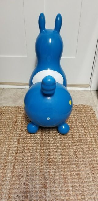 Gymnic Rody Horse Baby Toddler Ride On Latex Vinyl Bouncing Toy,  Blue 4