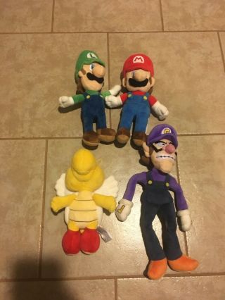 Mario Plush Stuffed Toys Dolls Mario,  Luigi,  Wario,  Red Koopa Paratroopa