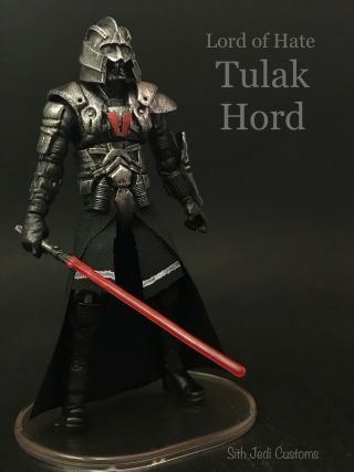 Star Wars Custom Old Republic Lord Of Hate Tulak Hord Sith Jedi Customs