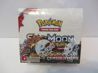 Pokemon Sun & Moon: Crimson Invasion Booster Box - Buzzwole Gx