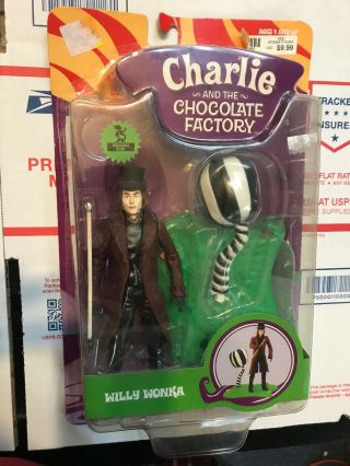 Charlie And The Chocolate Factory Willy Wonka Figure In Package