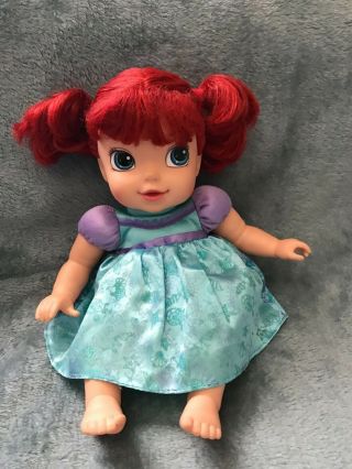 Disney My First Princess Baby Ariel Tollytots Doll 13 " Toddler Pig Tails
