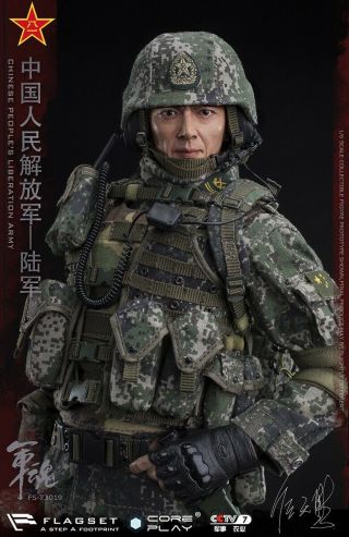 1/6 FLAGSET FS - 73019 Chinese People ' s Liberation Army Machine Gunner Figure USA 4