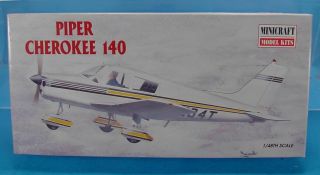 1/48 Scale Minicraft 11610 Piper Cherokee 140 Model Airplane Kit In Open Box
