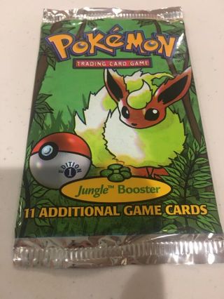 1999 Pokemon Jungle Booster Pack 1st Edition Flareon Vintage Toy 5