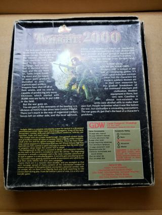GDW Twilight 2000 Twilight - 2000 (1st Edition) Box Fair 2